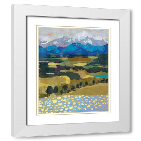 Alpine Impression II White Modern Wood Framed Art Print with Double Matting by Borges, Victoria