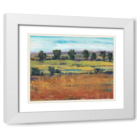 Planting Time II White Modern Wood Framed Art Print with Double Matting by OToole, Tim