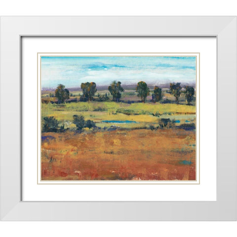Planting Time II White Modern Wood Framed Art Print with Double Matting by OToole, Tim