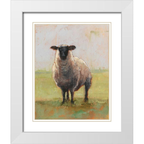 Away from the Flock I White Modern Wood Framed Art Print with Double Matting by Harper, Ethan
