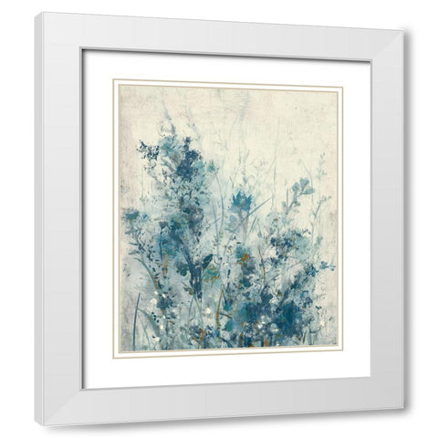 Blue Spring I White Modern Wood Framed Art Print with Double Matting by OToole, Tim