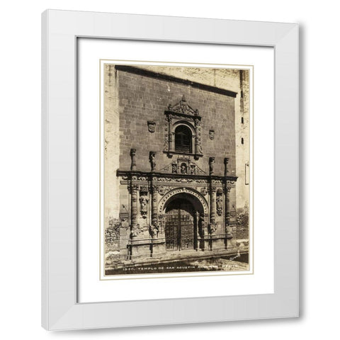 Old Mexico I White Modern Wood Framed Art Print with Double Matting by Unknown