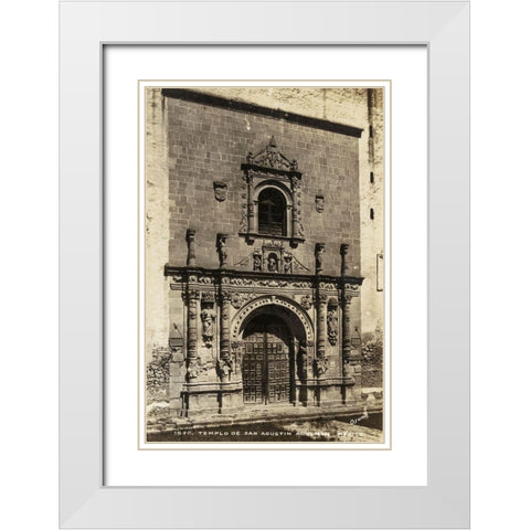 Old Mexico I White Modern Wood Framed Art Print with Double Matting by Unknown