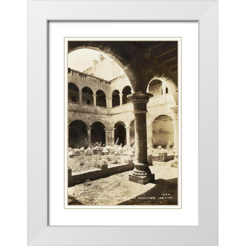 Old Mexico II White Modern Wood Framed Art Print with Double Matting by Unknown