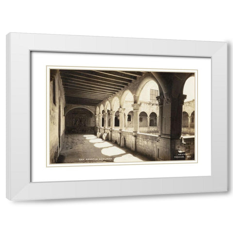 Old Mexico III White Modern Wood Framed Art Print with Double Matting by Unknown