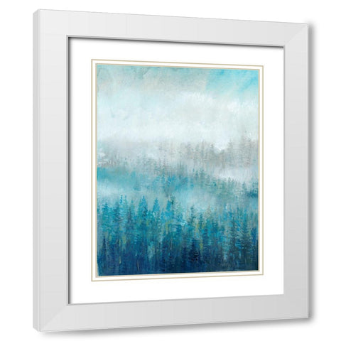 Above the Mist I White Modern Wood Framed Art Print with Double Matting by OToole, Tim