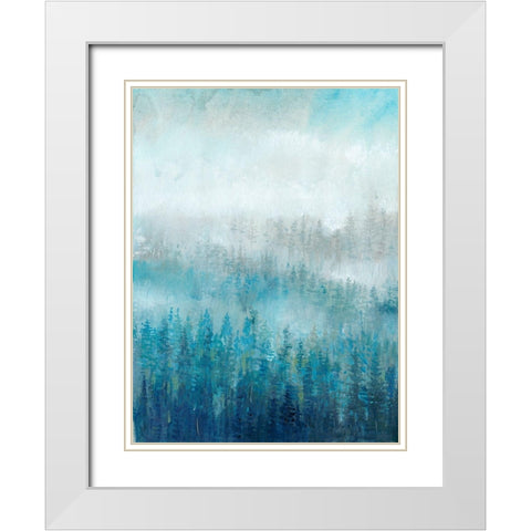 Above the Mist I White Modern Wood Framed Art Print with Double Matting by OToole, Tim