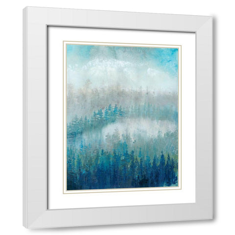 Above the Mist II White Modern Wood Framed Art Print with Double Matting by OToole, Tim