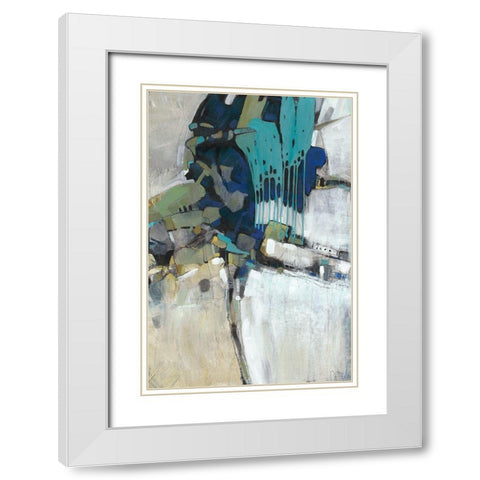 Separation I White Modern Wood Framed Art Print with Double Matting by OToole, Tim