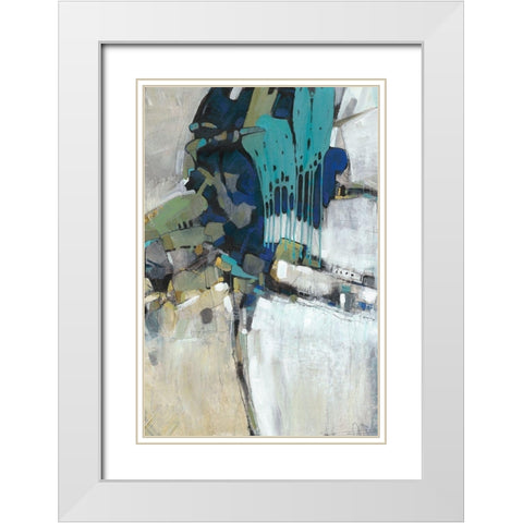 Separation I White Modern Wood Framed Art Print with Double Matting by OToole, Tim
