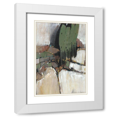 Separation III White Modern Wood Framed Art Print with Double Matting by OToole, Tim