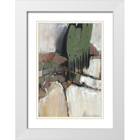 Separation III White Modern Wood Framed Art Print with Double Matting by OToole, Tim