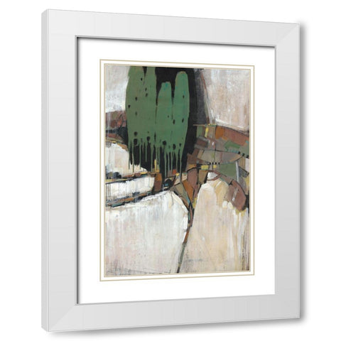 Separation IV White Modern Wood Framed Art Print with Double Matting by OToole, Tim