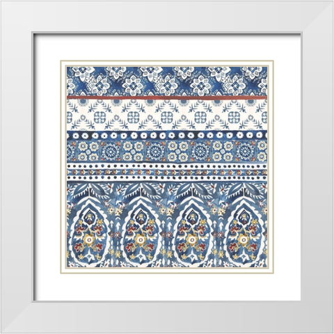 Paradiso I White Modern Wood Framed Art Print with Double Matting by Zarris, Chariklia