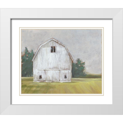Rustic Barnyard I White Modern Wood Framed Art Print with Double Matting by Harper, Ethan