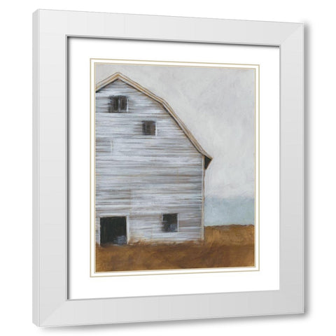 Abandoned Barn I White Modern Wood Framed Art Print with Double Matting by Harper, Ethan