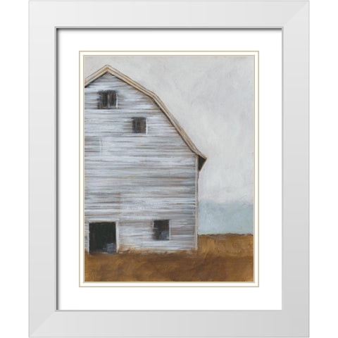 Abandoned Barn I White Modern Wood Framed Art Print with Double Matting by Harper, Ethan