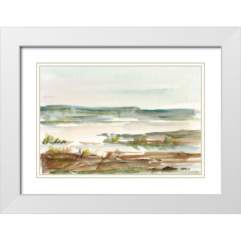 Overcast Wetland II White Modern Wood Framed Art Print with Double Matting by Harper, Ethan