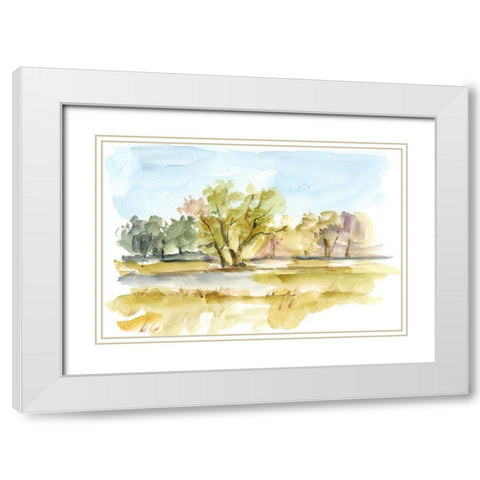 Vibrant Watercolor I White Modern Wood Framed Art Print with Double Matting by Harper, Ethan