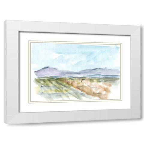 Vibrant Watercolor IV White Modern Wood Framed Art Print with Double Matting by Harper, Ethan