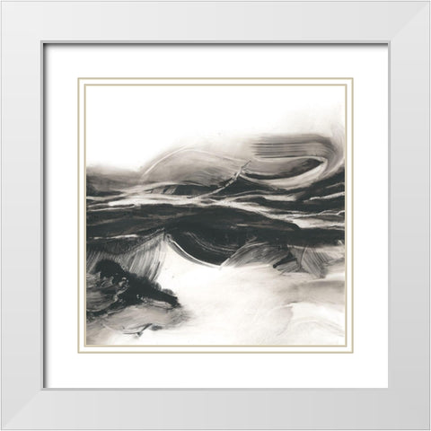 Static Charge I White Modern Wood Framed Art Print with Double Matting by Harper, Ethan