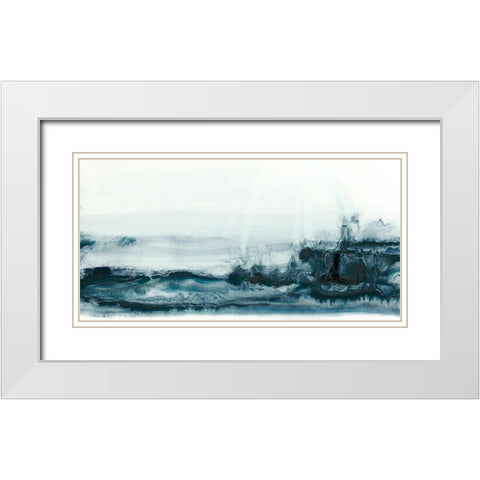 Rip Current I White Modern Wood Framed Art Print with Double Matting by Harper, Ethan