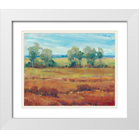 Red Clay I White Modern Wood Framed Art Print with Double Matting by OToole, Tim