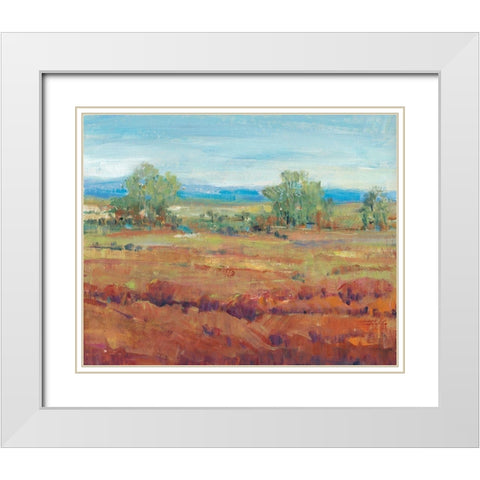 Red Clay II White Modern Wood Framed Art Print with Double Matting by OToole, Tim