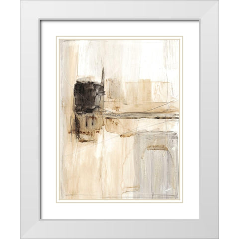 Electrical Grid I White Modern Wood Framed Art Print with Double Matting by Harper, Ethan