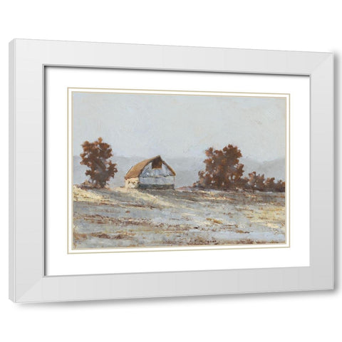 Snow Covered Hillside I White Modern Wood Framed Art Print with Double Matting by Harper, Ethan