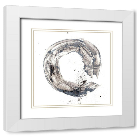 Cosmic Rings II White Modern Wood Framed Art Print with Double Matting by Harper, Ethan