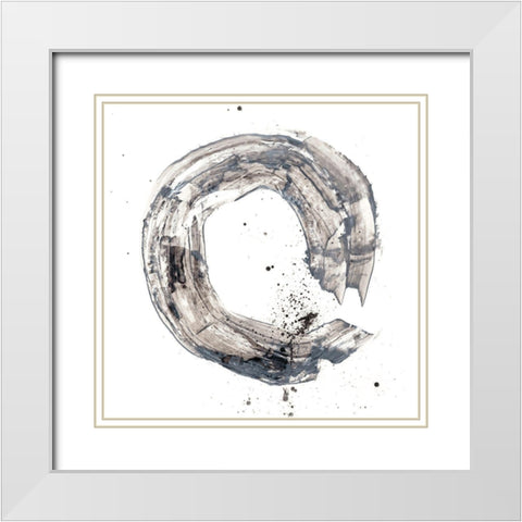 Cosmic Rings II White Modern Wood Framed Art Print with Double Matting by Harper, Ethan
