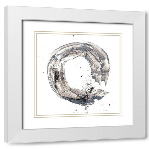 Cosmic Rings II White Modern Wood Framed Art Print with Double Matting by Harper, Ethan