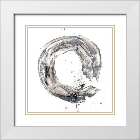 Cosmic Rings II White Modern Wood Framed Art Print with Double Matting by Harper, Ethan