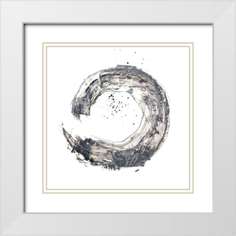 Cosmic Rings IV White Modern Wood Framed Art Print with Double Matting by Harper, Ethan