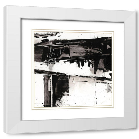Jagged Edge I White Modern Wood Framed Art Print with Double Matting by Harper, Ethan