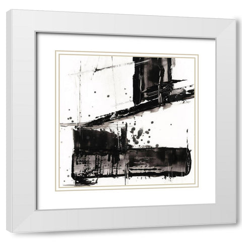 Jagged Edge II White Modern Wood Framed Art Print with Double Matting by Harper, Ethan