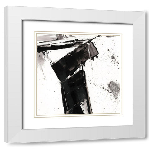Jagged Edge IV White Modern Wood Framed Art Print with Double Matting by Harper, Ethan