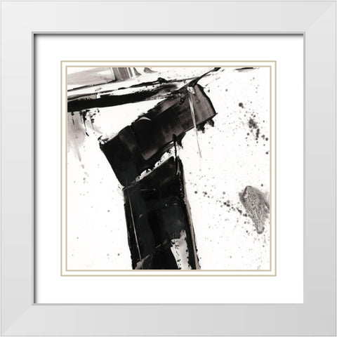 Jagged Edge IV White Modern Wood Framed Art Print with Double Matting by Harper, Ethan