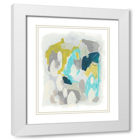 Arc Lights III White Modern Wood Framed Art Print with Double Matting by Vess, June Erica