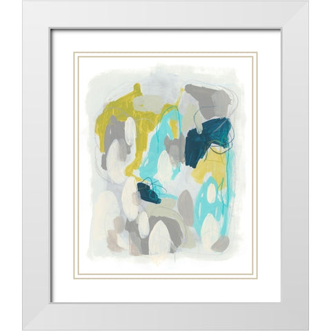 Arc Lights III White Modern Wood Framed Art Print with Double Matting by Vess, June Erica