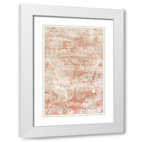 Garnet Weft I White Modern Wood Framed Art Print with Double Matting by Vess, June Erica