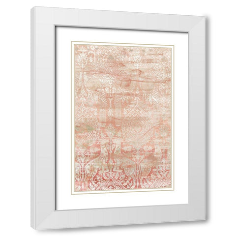 Garnet Weft II White Modern Wood Framed Art Print with Double Matting by Vess, June Erica