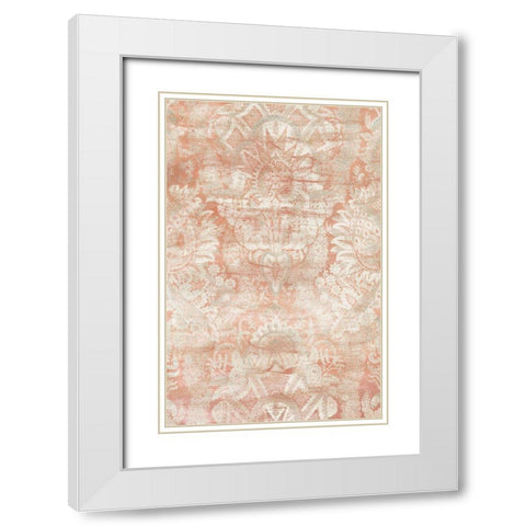 Garnet Weft III White Modern Wood Framed Art Print with Double Matting by Vess, June Erica