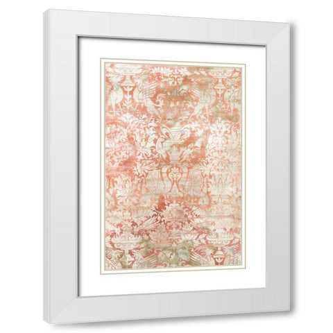 Garnet Weft IV White Modern Wood Framed Art Print with Double Matting by Vess, June Erica