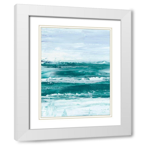 Choppy Waters I White Modern Wood Framed Art Print with Double Matting by Harper, Ethan