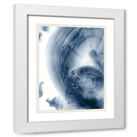 Quasars II White Modern Wood Framed Art Print with Double Matting by Harper, Ethan