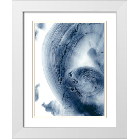 Quasars II White Modern Wood Framed Art Print with Double Matting by Harper, Ethan