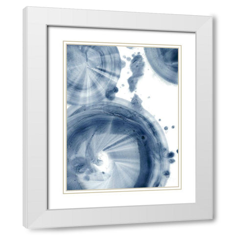 Quasars III White Modern Wood Framed Art Print with Double Matting by Harper, Ethan