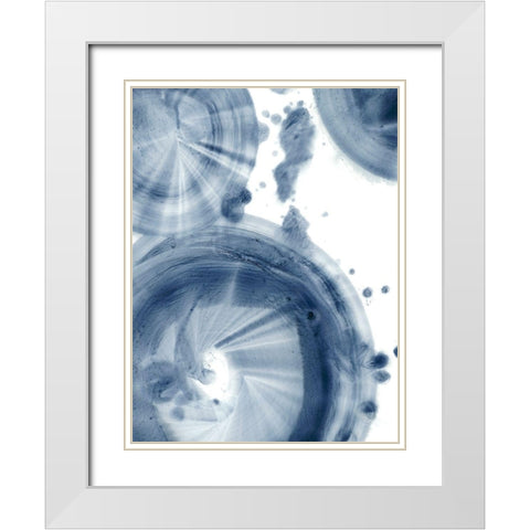 Quasars III White Modern Wood Framed Art Print with Double Matting by Harper, Ethan